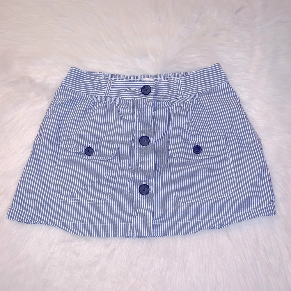 American Eagle Striped Button Down Mini Skirt - image 1